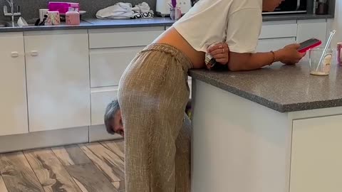 Funny video prank with family