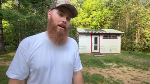 The OFF-GRID OUTHOUSE Tour with Shower, Sink, and Hot water!