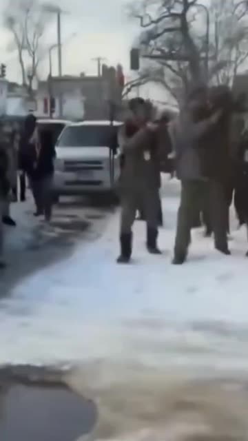 Chaos in Minneapolis and a soldier fires a smoke bomb in the face of an unarmed young man