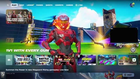🔴 #Live [GR/CY/EN/BG] 🎮:Fortnite dike mu!! | Follow @ social: @DJCokeOfficial | !addme !social |