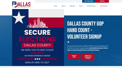 Dallas County is going full paper. We have 70,000 ballots to hand count and need 3,300 counters.