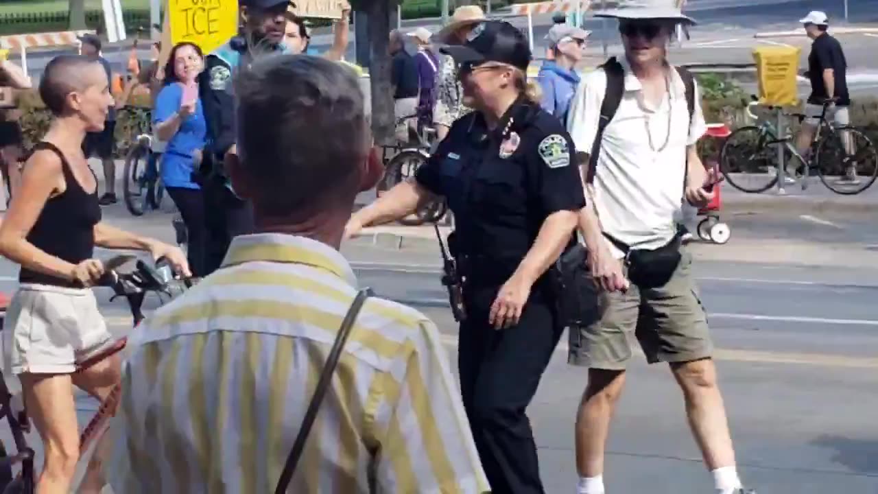 'Another video of the despicable DEI Austin Police Chief marching with “No Kings” protestors