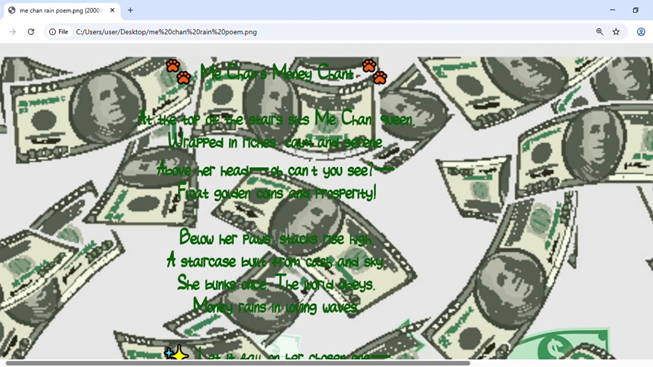 Me Chan’s Money Chant 🐾💰 | Let the Abundance Rain Down!