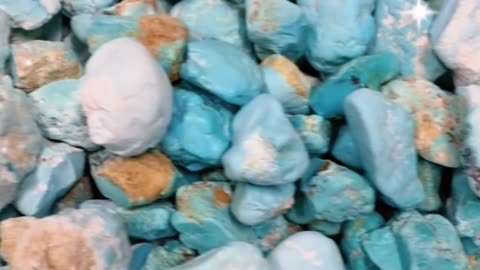 20250803-9 Natural Original Turquoise Rough Lock Earth's Green Rhyme