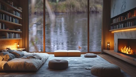 Falling into Deep Sleep Instantly with Forest Beautiful Heavy Rain & Thunder at Night