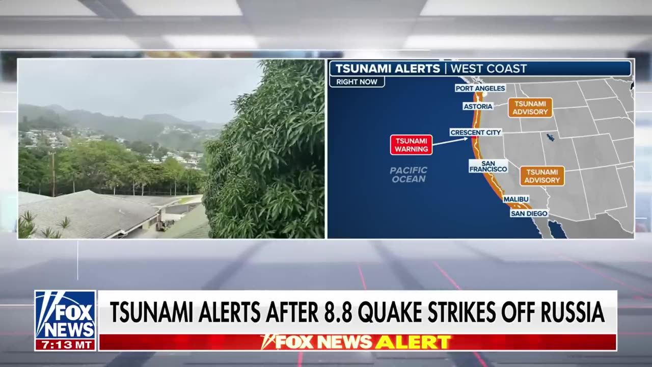 Breaking: Tsunami Alerts Issued for Hawaii and California After Massive 8.8 Earthquake