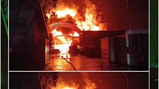 Massive Blaze Guts Mentha Oil Factory in Badaun, UP; Storm Triggers Explosions, Injures Workers