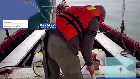 Viaje Completo de extracción de Agua de Mar RexMar Perú 🇵🇪 del 23-9-25 . Realizado a 3,66 km