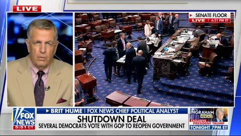 Brit Hume Explains Democrats' Real Motive For Forcing Shutdown