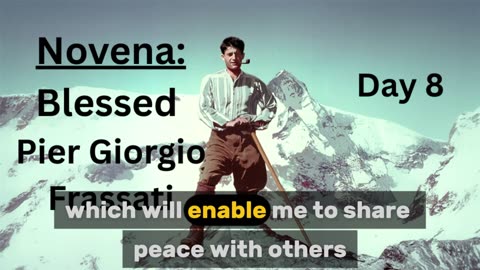 Novena: Blessed Pier Giorgio Frassati: Day 8