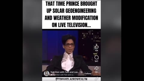 That Time Prince Brought Up Solar Geoengineering & Weather Modification On Live Television