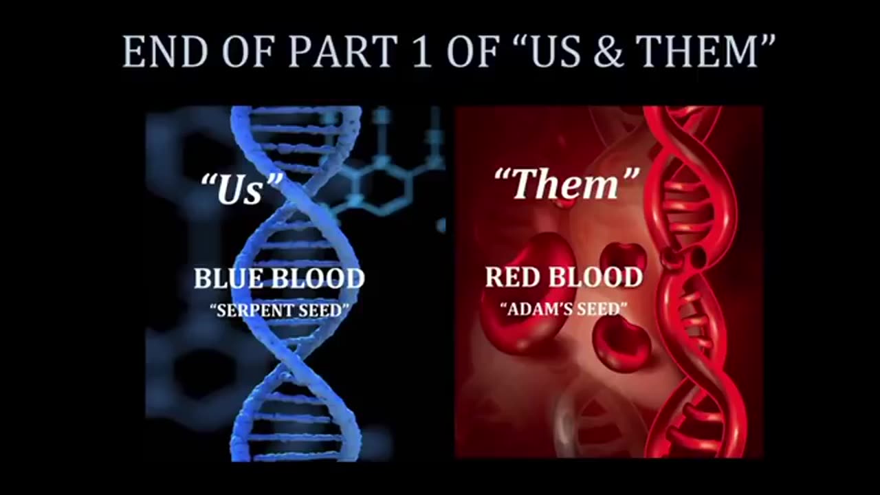" Us & Them " Blue Blood (Serpent race) & Red Blood ( Adam) part 1 of 2