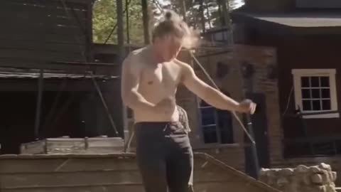 Cara no chão hahaha
