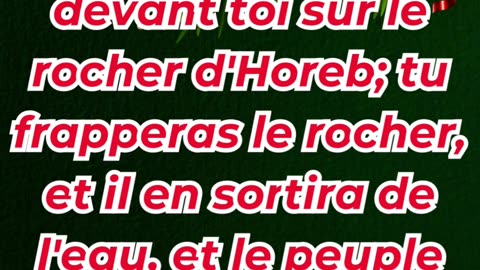 « L’eau du rocher : Dieu répond au besoin » Exode 17-6,7.#shortvideo #youtubeshorts #ytshorts #reels