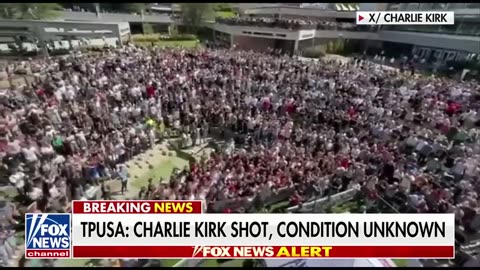 After the shooting, Trump requests prayers for Charlie Kirk.