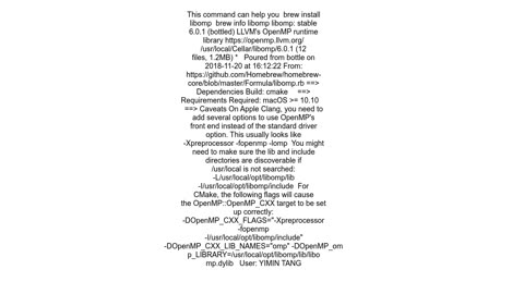 How to include omp.h in OS X