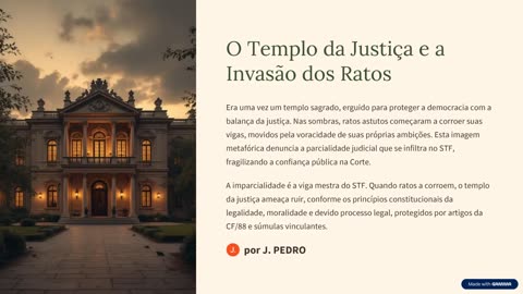 O Templo da Justiça e a Invasão dos Ratos