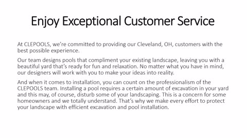 Pool builder cleveland oh