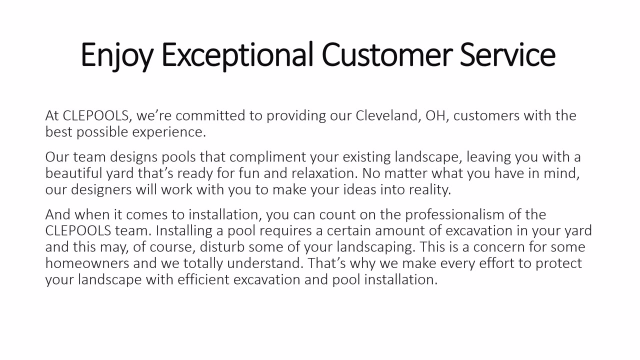 Pool builder cleveland oh