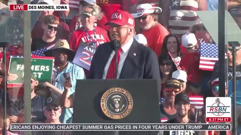 RSBN President Trump's America250 Kick-Off Rally at the Iowa State Fairgrounds - 7-3-25