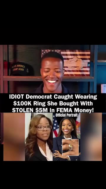 IDIOT Democrat Caught Wearing $100K Ring She Bought With STOLEN $5M In FEMA Money!