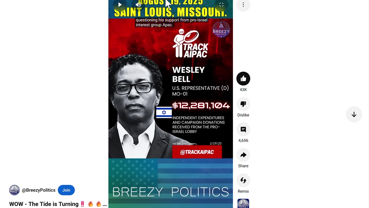 REP WESLEY BELL MO-01 AIPAC WHORE