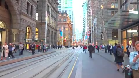 Evening Walk Through Sydney’s George Street in