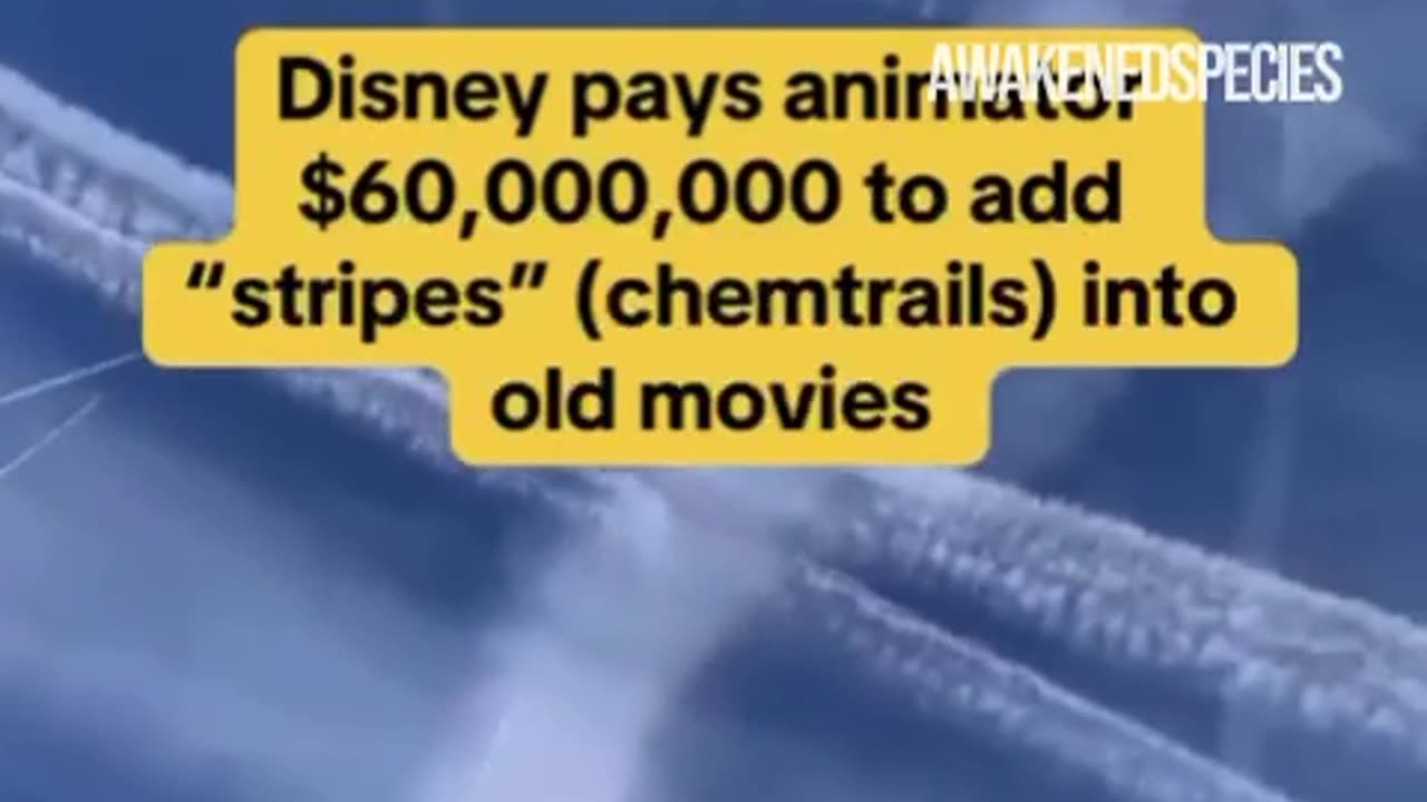 Disney paga animatore tedesco per aggiungere “strisce bianche” nel cielo nei vecchi film