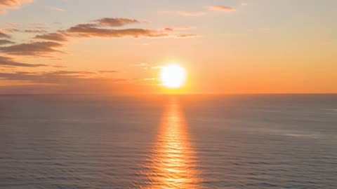 Sunrise Over Ocean | Peaceful Morning Sky