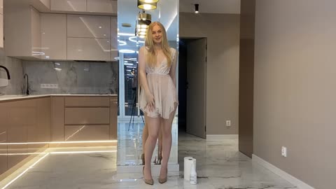 Transparent Cleaning Challenge… and She Aced It 👀🏠