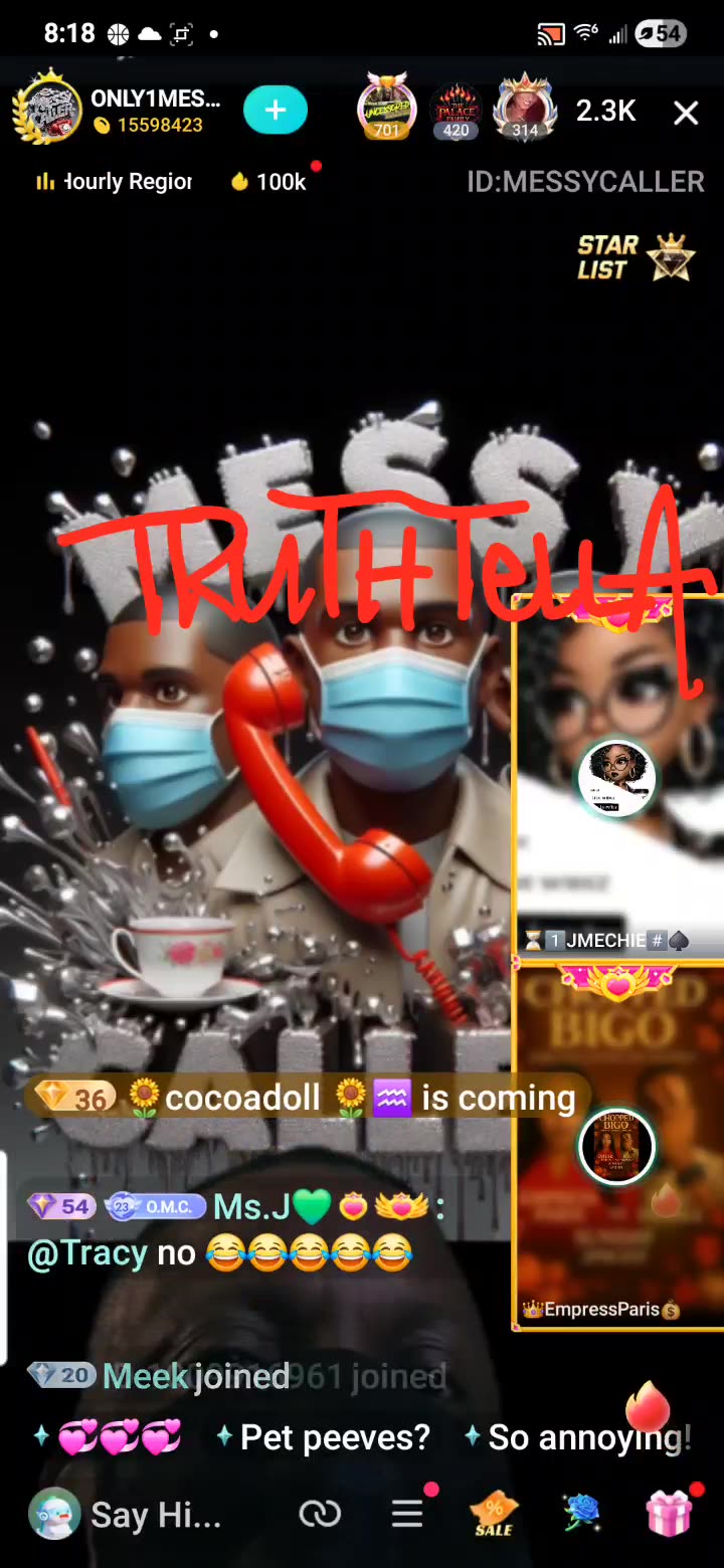 EMPRESS PARIS ON MESSY CALLER LIVE ADDRESSING BARB_YUMMI DRAMA