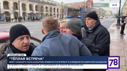 Poland’s ambassador to Russia, Krzysztof Krajewski, was attacked in St. Petersburg