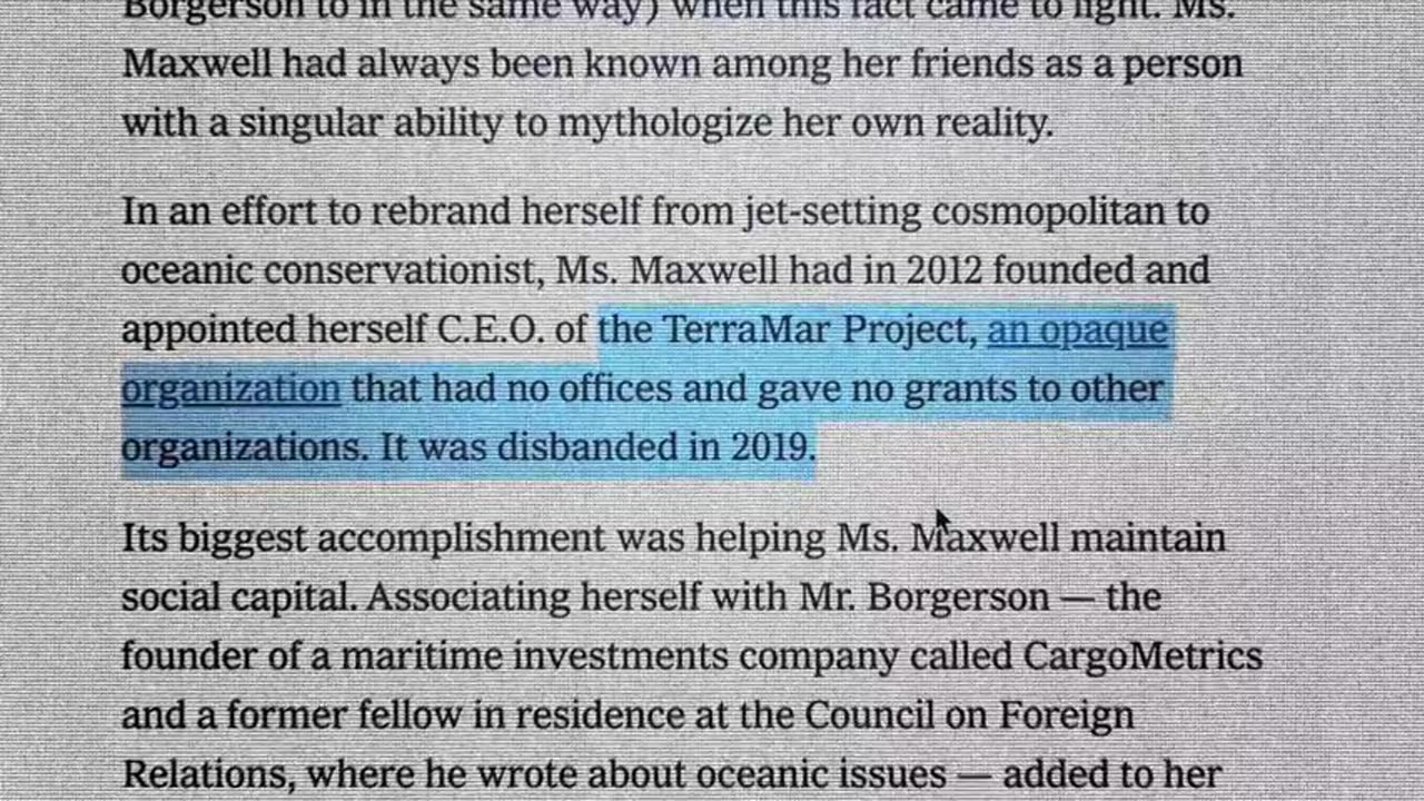 Ghislaine Maxwell's TERRAMAR PROJECT | Elite * Trafficking [Vol. 1]