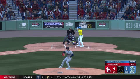MLB The Show 25 St Louis Cardinals Franchise Game 8 Cardinals Vs Red Sox CPU Vs CPU