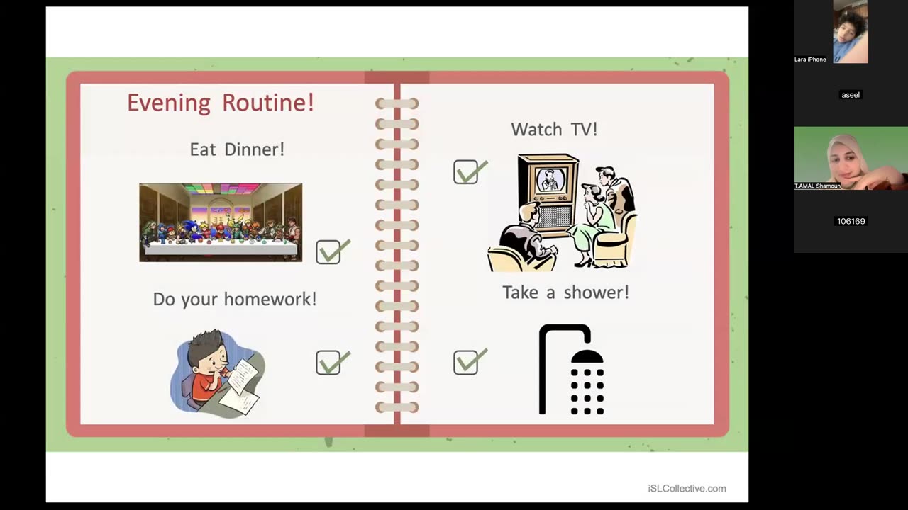 Daily routine Class (9)