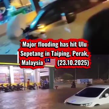 Major flooding has hit Ulu Sepetang in Taiping, Perak, Malaysia 🇲🇾 (23.10.2025)