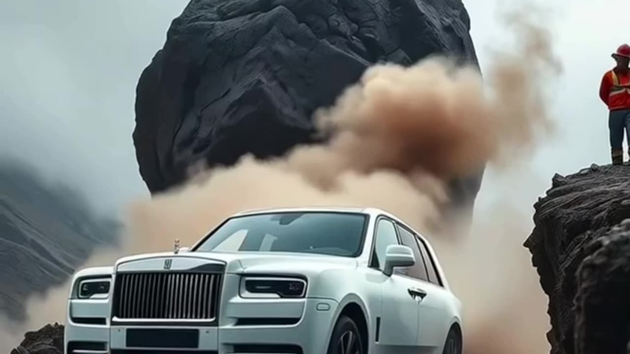 Rolls Royce VS Huge Rock