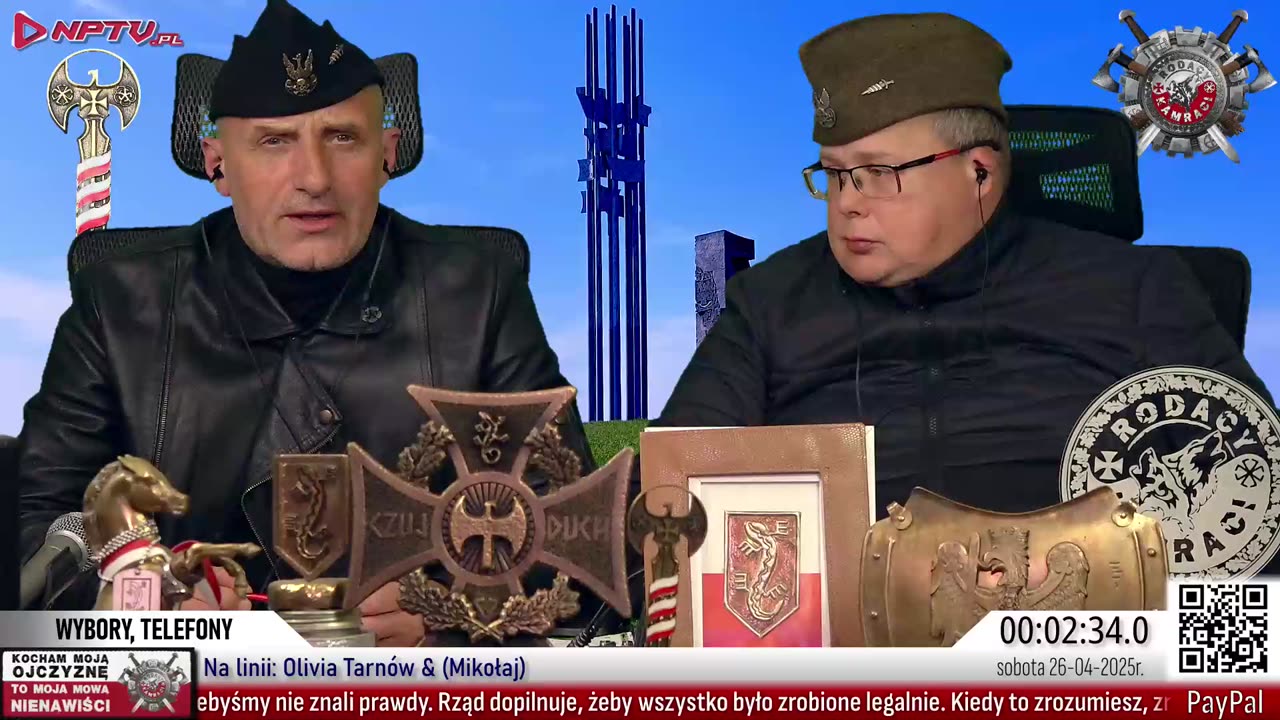 WYBORY, TELEFONY. Pt. 25.4.2025r. W. Olszański, M. Osadowski Rodacy Kamraci NPTV.pl