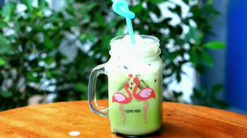 Milk with Green Tea