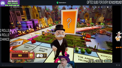 Every 4 Rolls Bonus Round, Chat Wins BIG! Monopoly Live Casino Game MAYHEM