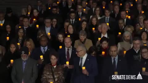 Dems just held a candlelit vigil to honor the 5th January 6th anniversary