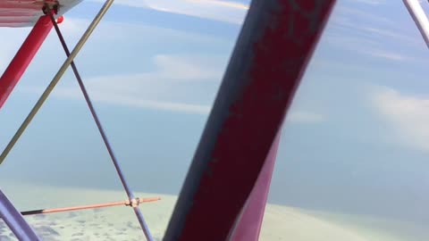 Flying in an 80yo biplane over NC