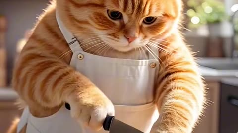 "Cats & Baby Tiger Cook Meat?! 😂 Ultimate Lunch Challenge!"