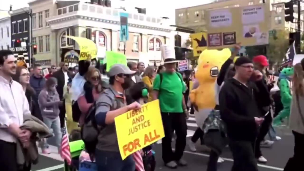 "No Kings" protest in Washington DC today. About to hit 1 million