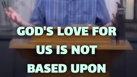 Rest and receive! God's love isn't earned, it flows from His unchanging character