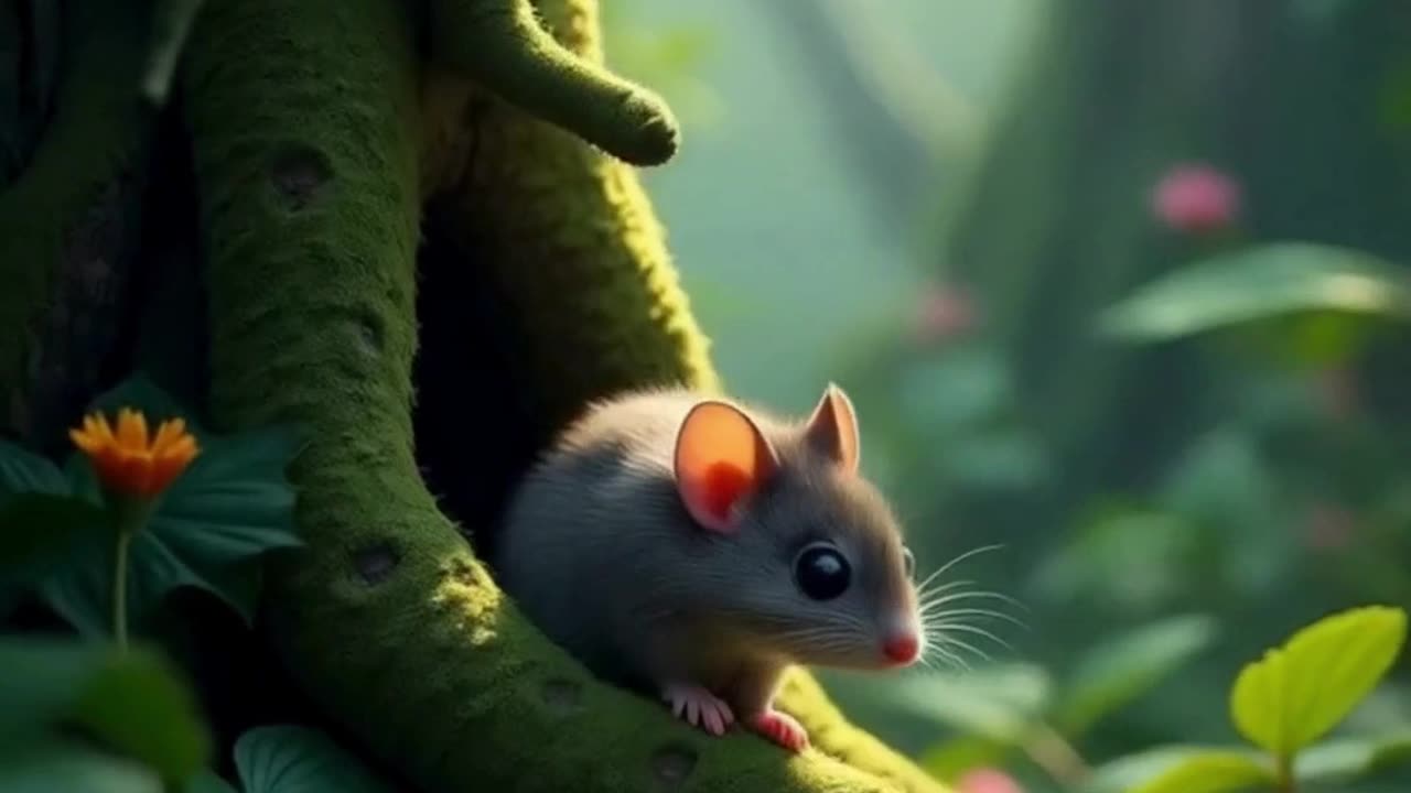 The Ultimate Survival Challenge: A Mouse's Quest for Food