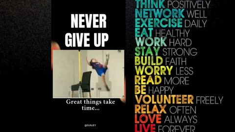 Never give up great things take time