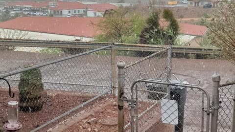 Lightning Strikes Outside Morenci, Arizona Home