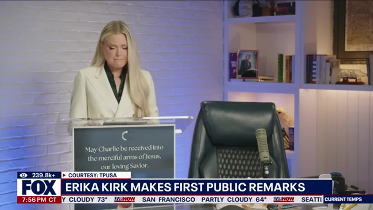 CHARLIE KIRK ... IS.... MY HUSBAND, HE WAS A GOOD MAN, HE STILL ... IS ... A GOOD MAN.
