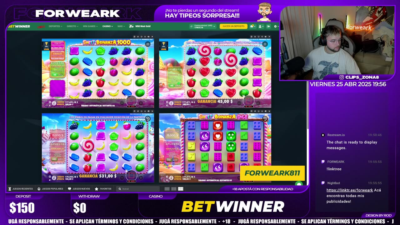 SLOTS CHUPETÓN - !LINKTREE - !DISCORD - SUBS x3 CHANCE!